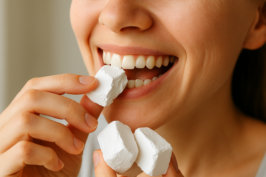 Why does crunch actually satisfy?