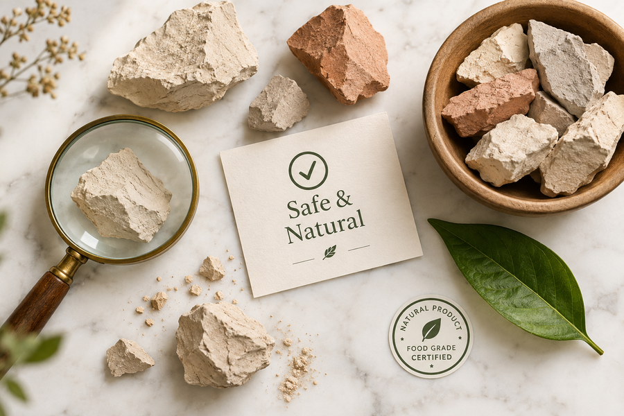 Which clays are safe to eat?