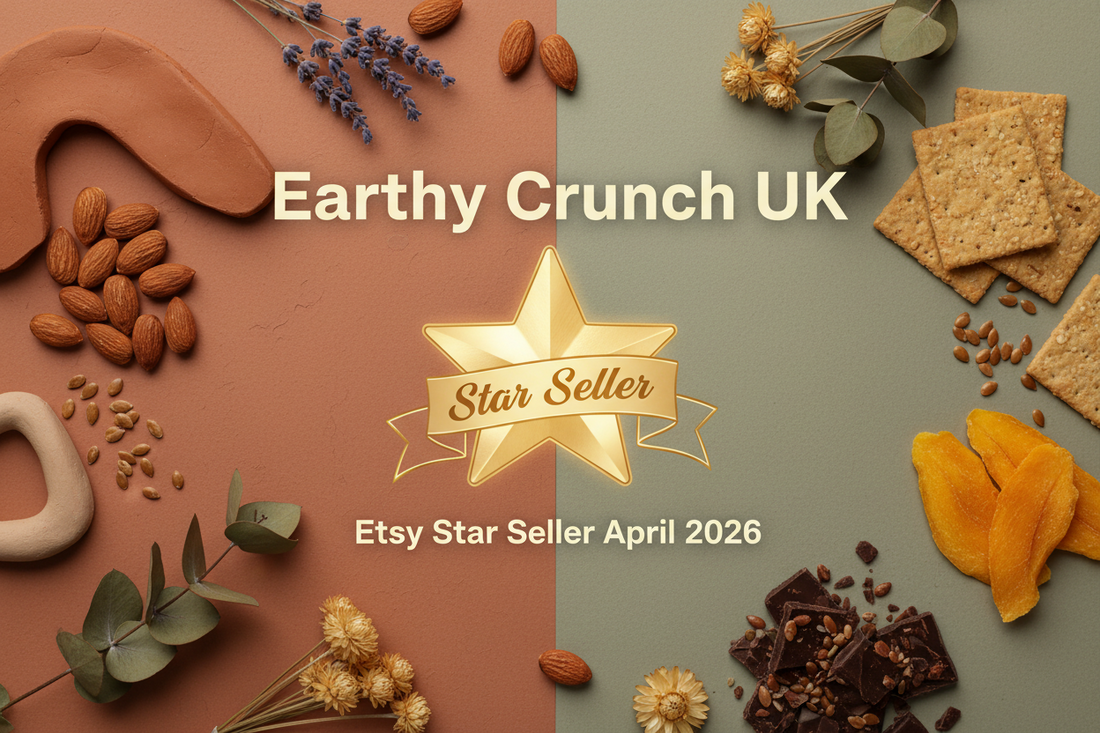 Earthy Crunch UK awarded Star Seller status on Etsy for April 2026