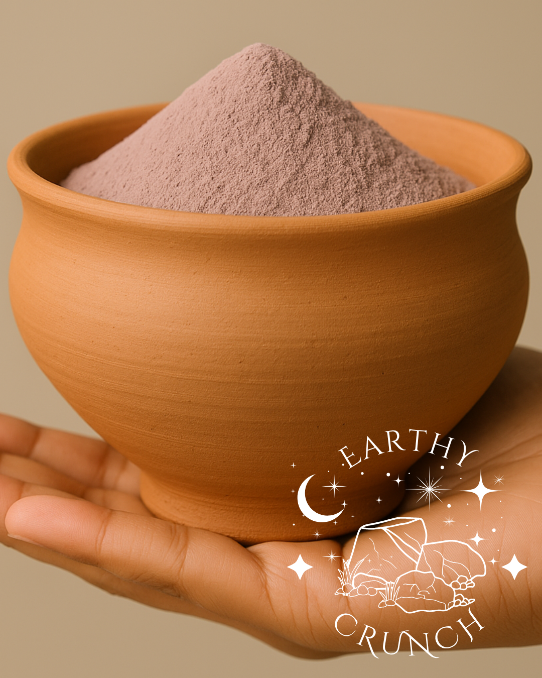 Filled Large Whole Kolkota Clay Pot - Includes Nakumatt powder