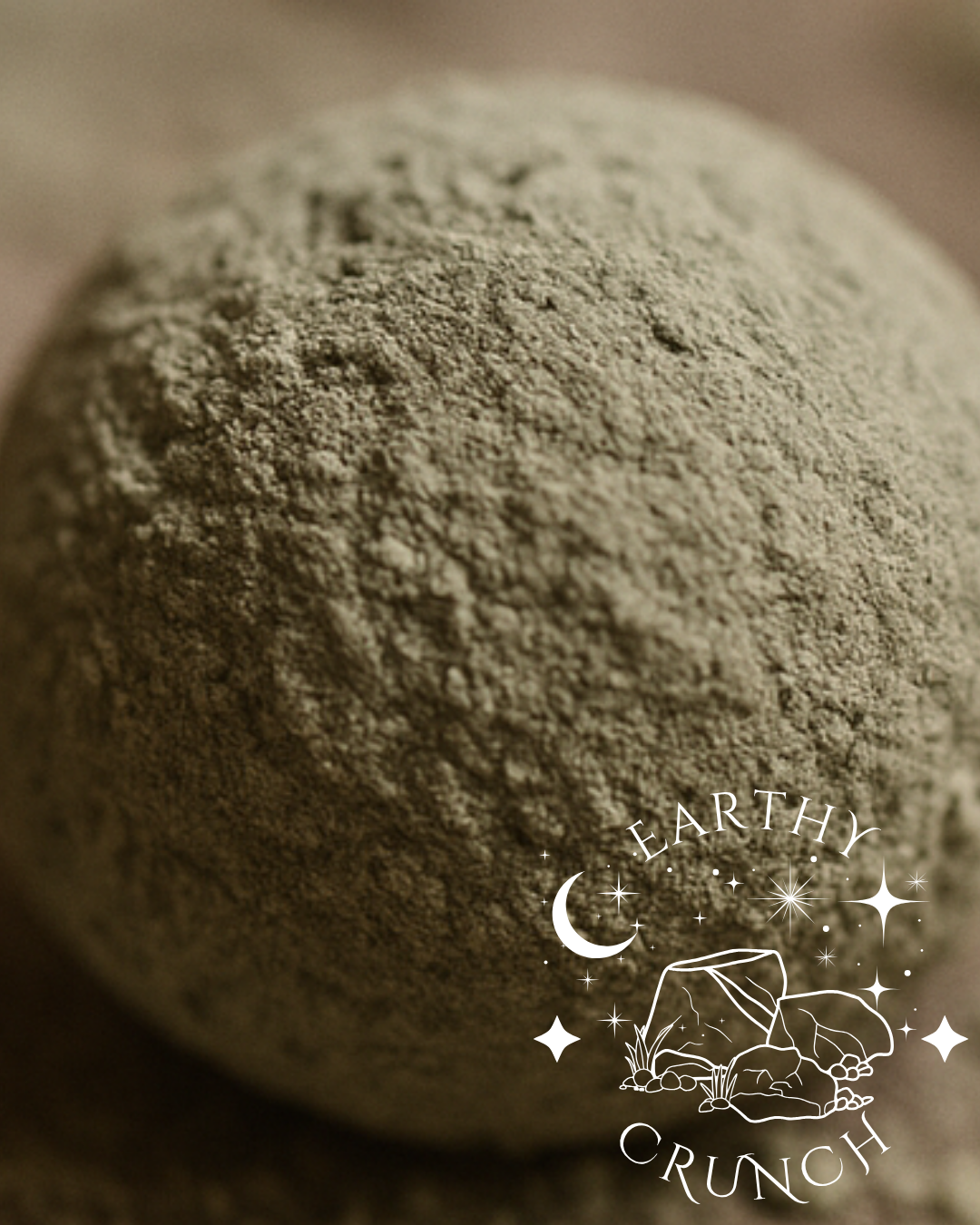 Crystal Moons/ Green Clay Balls - Cementy Indian Clay treats