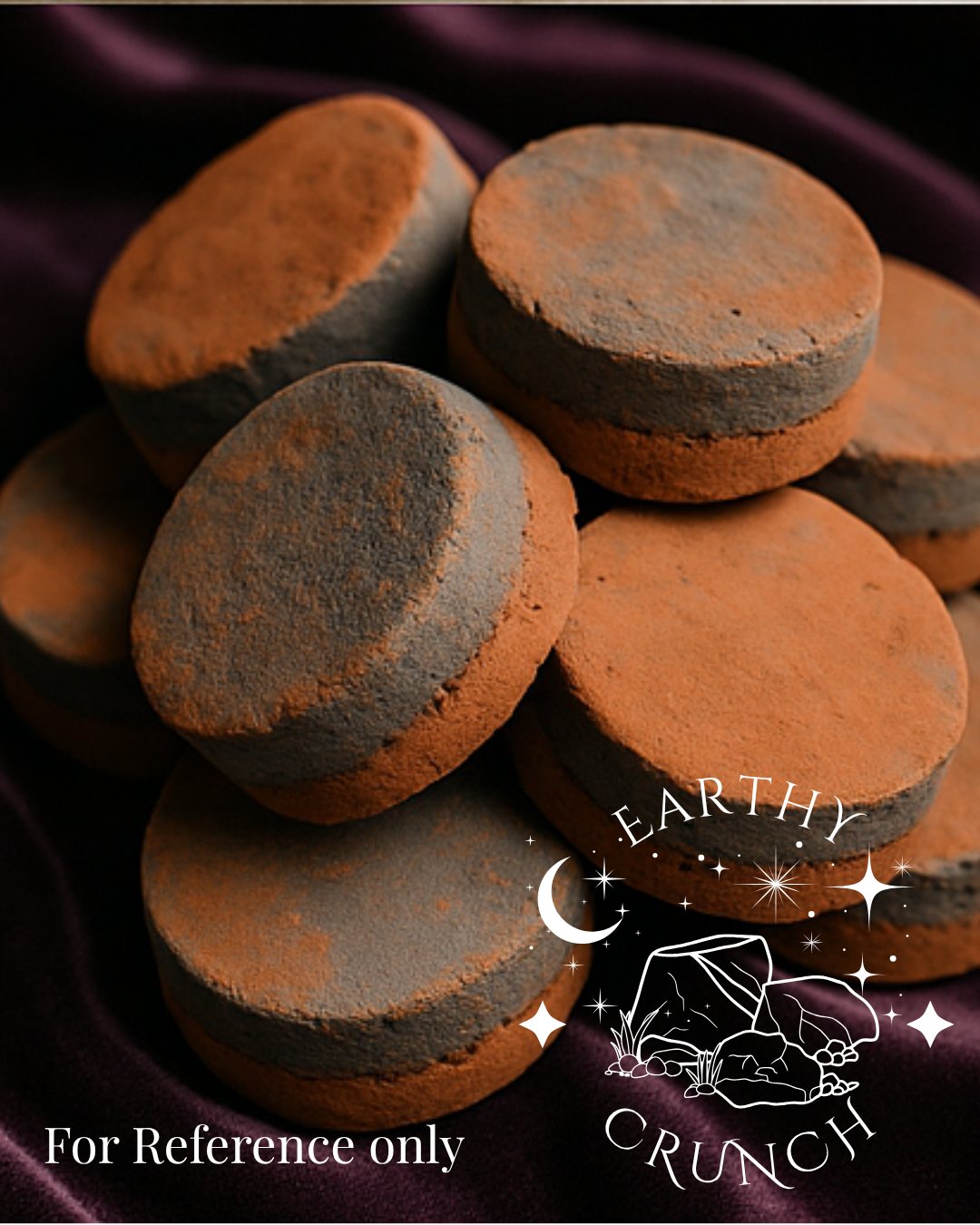 Ember Pucks - Dryfruit and Red Nak (x2) - Smoky Iron-rich Indian clay treats