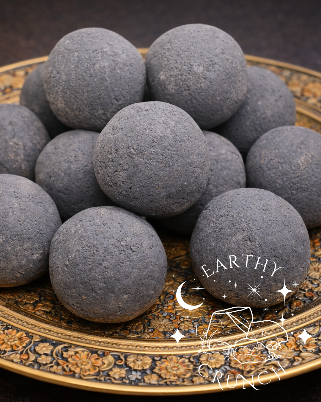 Hari's Black Candy Balls - Deep Smoky Indian clay treats