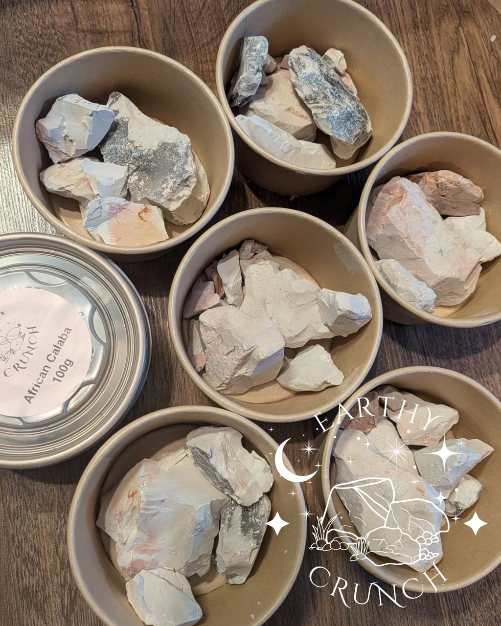 West African Calabar Clay - Cameroonian mineral-rich clay (Calabash Chalk)