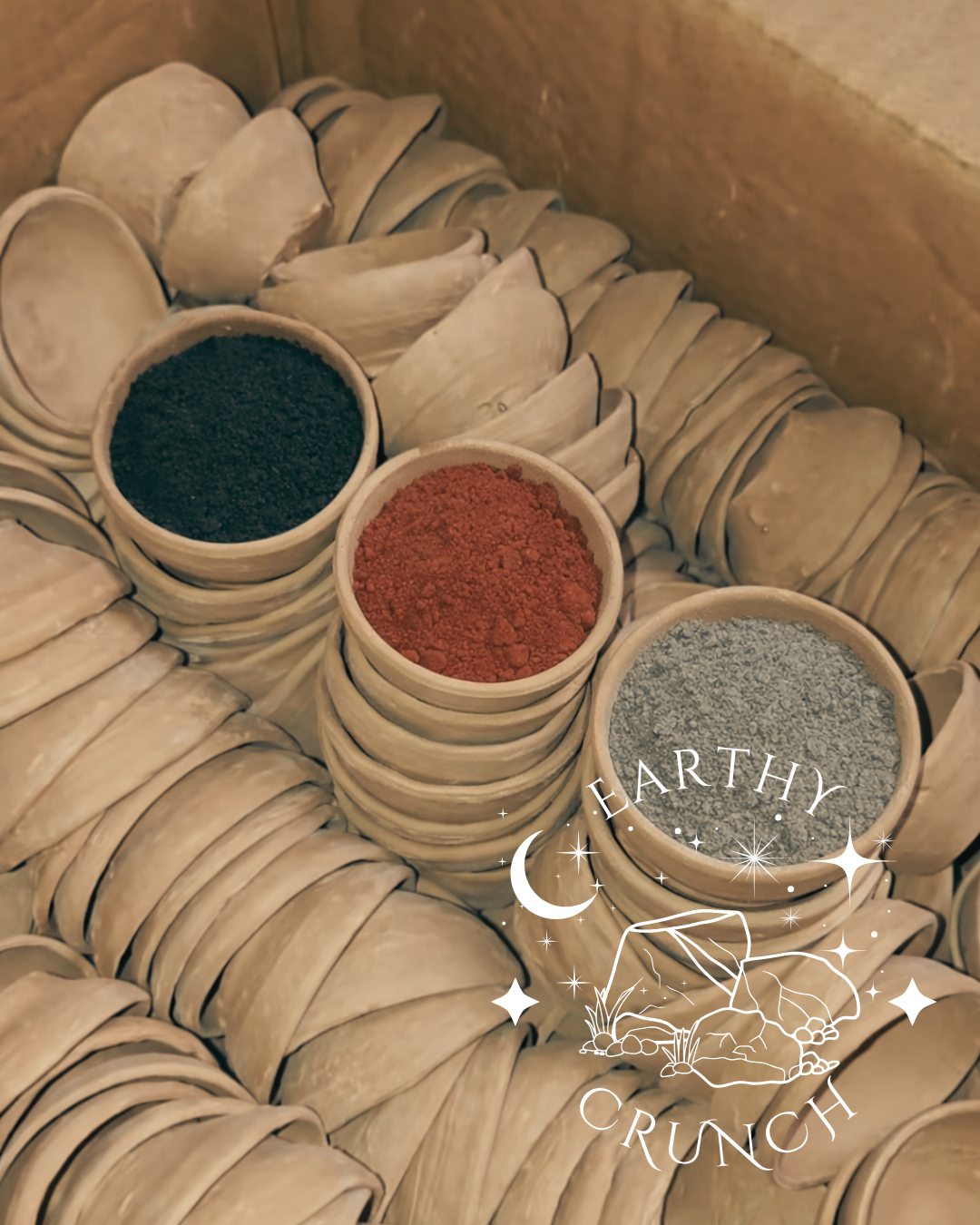 Indian Terracotta Clay Pot Saucers (Diyas) - Edible Mineral-Rich Indian Terracotta