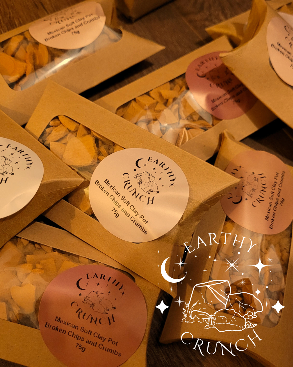 Soft Mexican Mini Clay Pots Crumbs (Mini Crujientes De Barro) - Crunchy Mexican Terracotta Crumbs