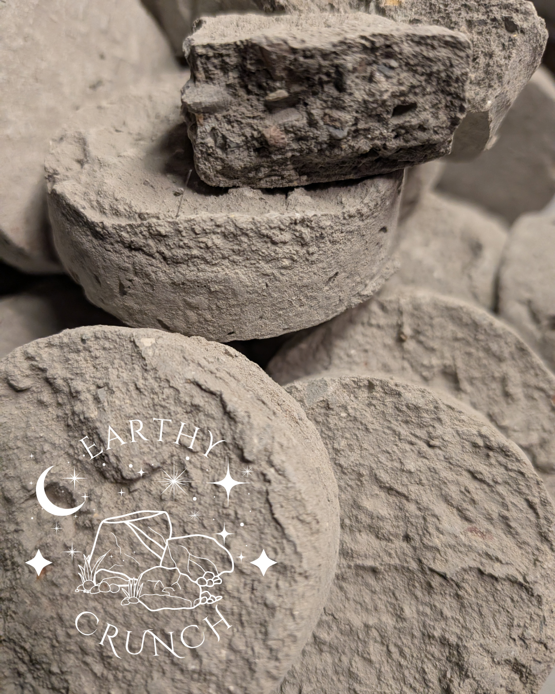 Grey Pucks/Slabs - Indian Clay treats