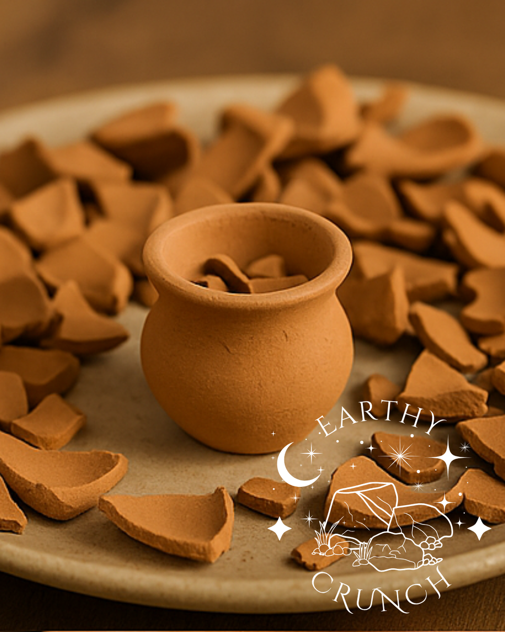Soft Mexican Clay Pot Broken Chips and Crumbs 75g