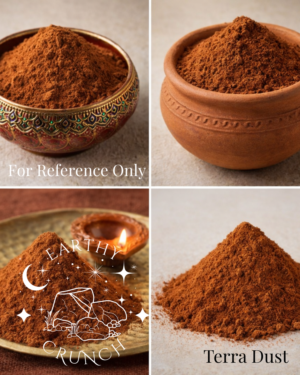 Indian Clay Crumbs, Dusts and Fine Powders for DIY Treats