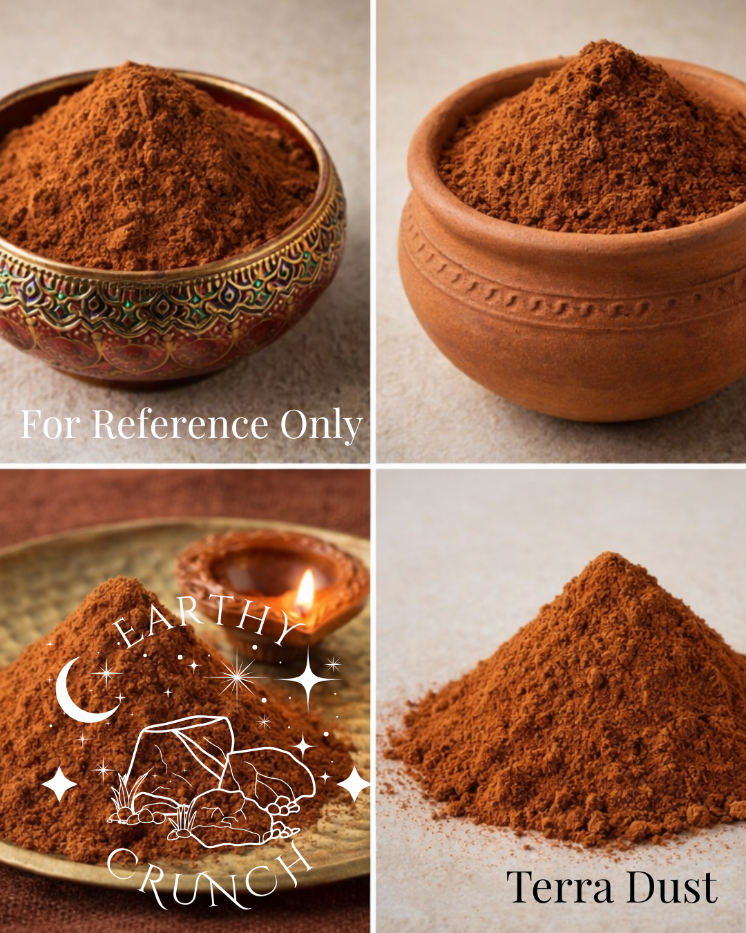 Indian Clay Crumbs, Dusts and Fine Powders for DIY Treats