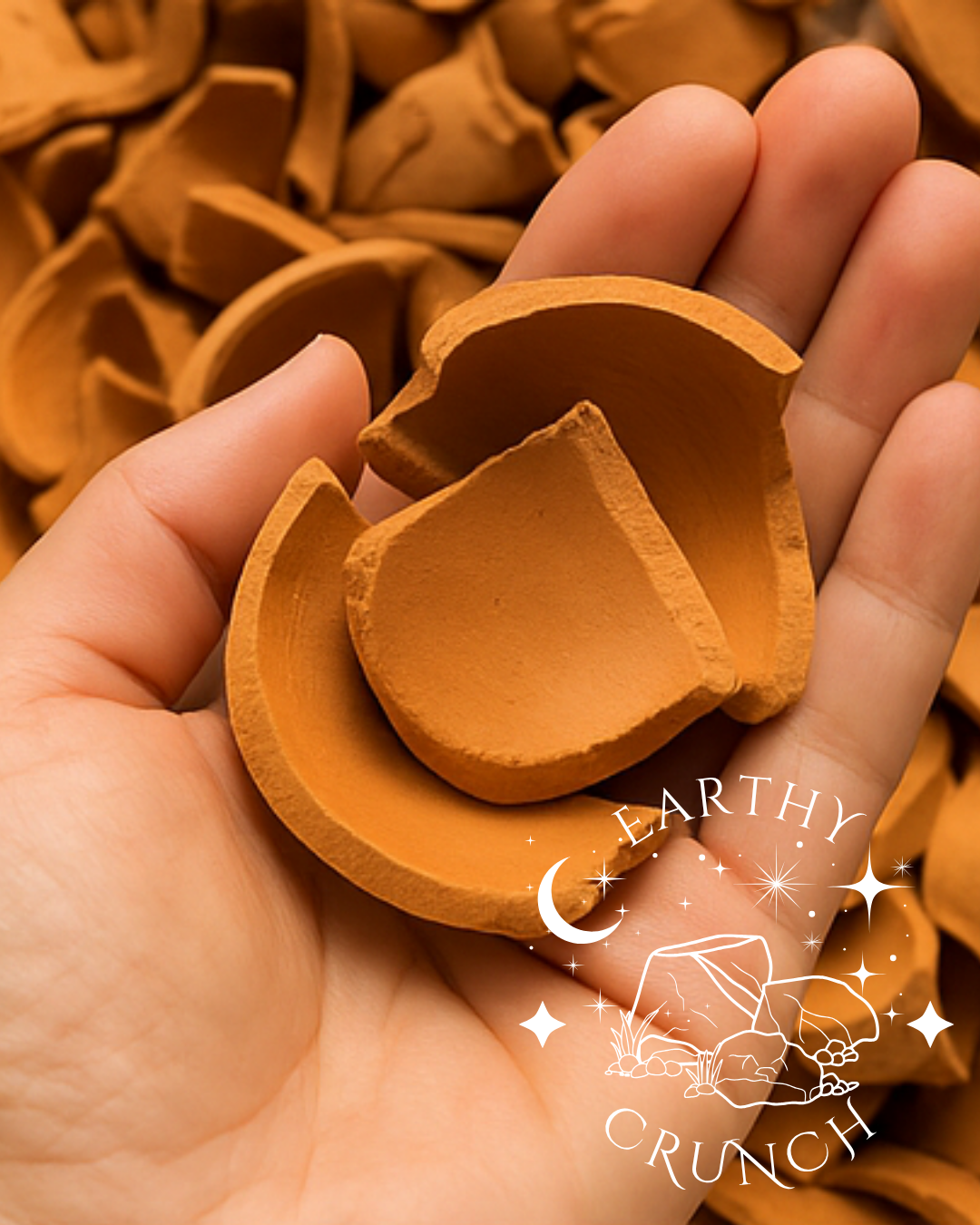 Soft Mexican Clay Pot Broken Chips and Crumbs 75g
