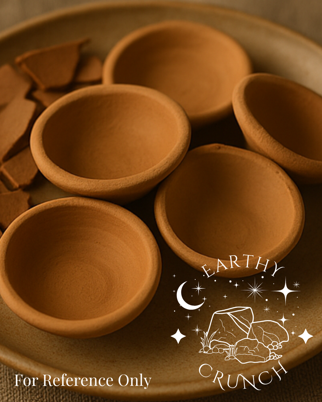 Whole Indian Non-Smoky Brown Terracotta Mini Clay Saucers (Coming Soon June 2026)