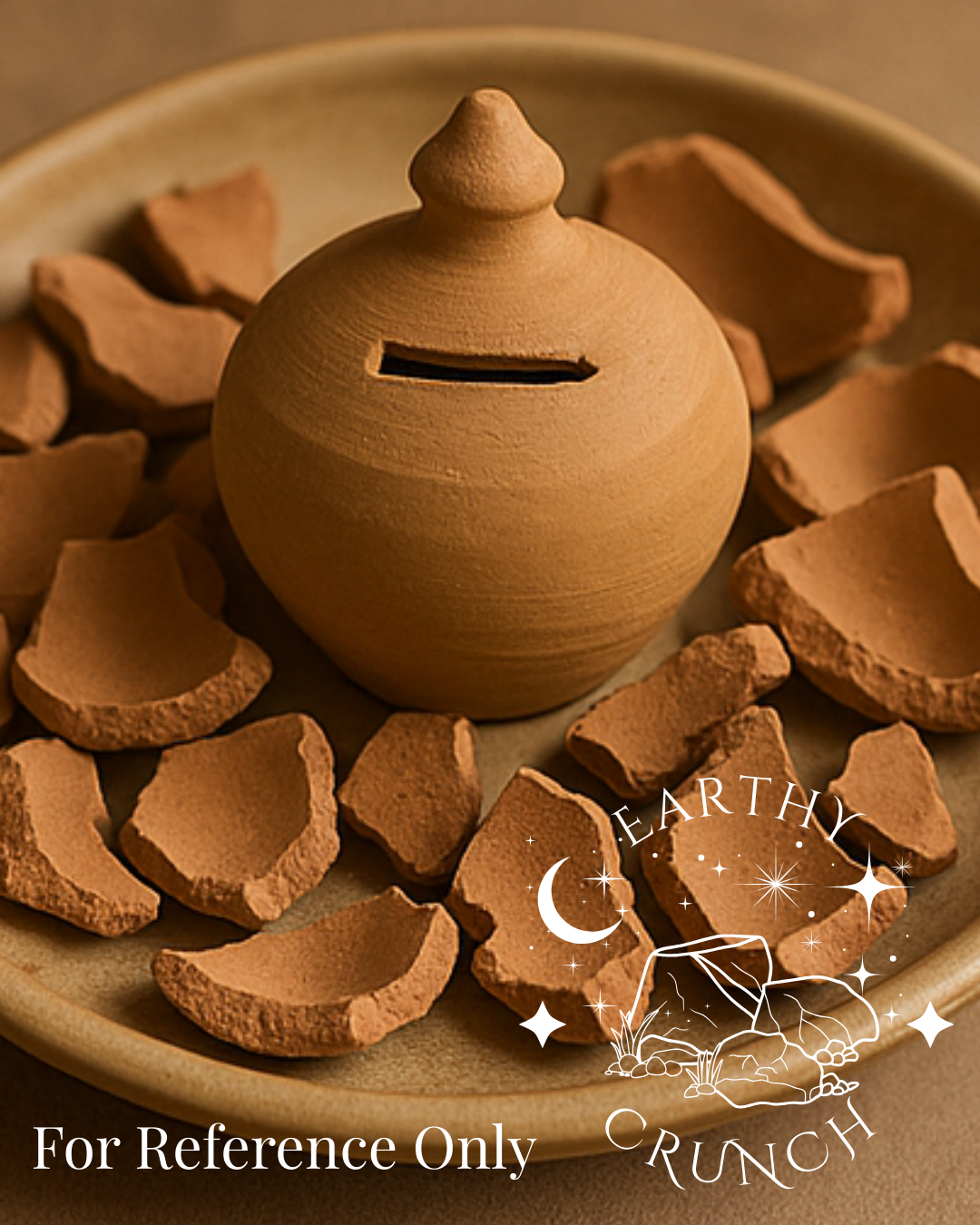 Terracotta Tumbles - Mixed Brken Edible Indian Terracotta Clay Pot Chips