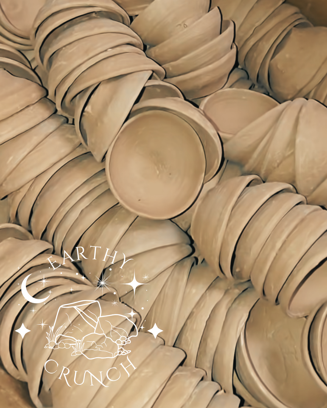 Indian Terracotta Clay Pot Saucers (Diyas) - Edible Mineral-Rich Indian Terracotta