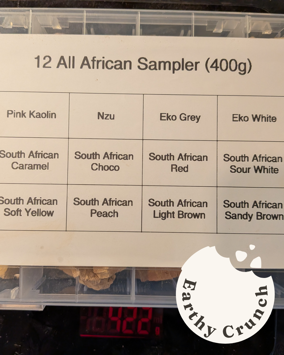 Kit d'échantillons Toutes argiles indiennes – Boîte de rangement incluse