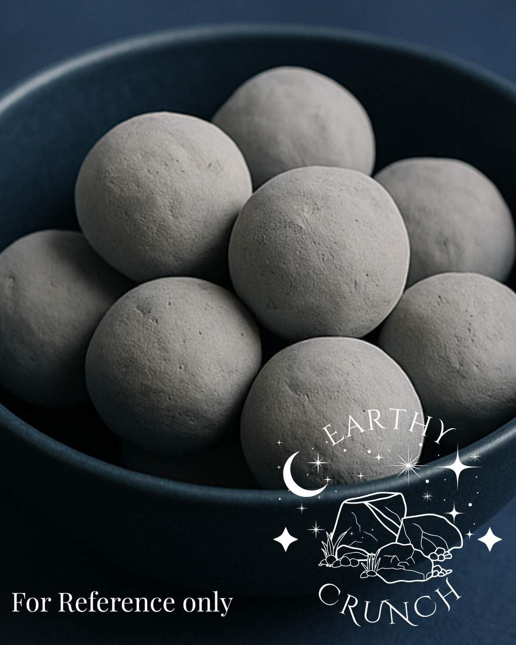 Black Slate Balls with crumbs - Shale Stone treats for Pica/Geophagia