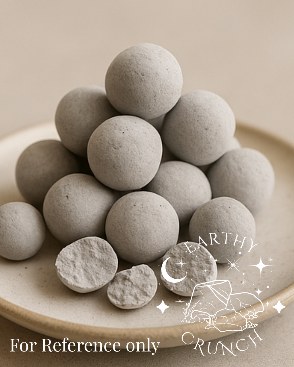 Grey Clay Gems - Edible clay treats for Pica