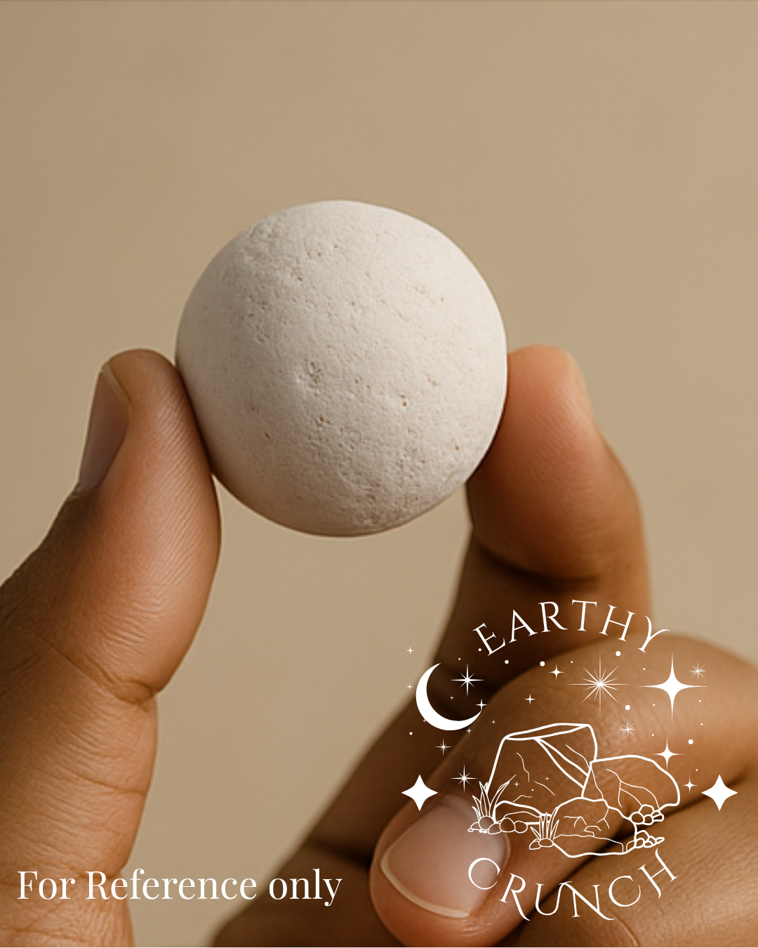 White Slate Balls with crumbs (x4) - Indian Shale Stone treats