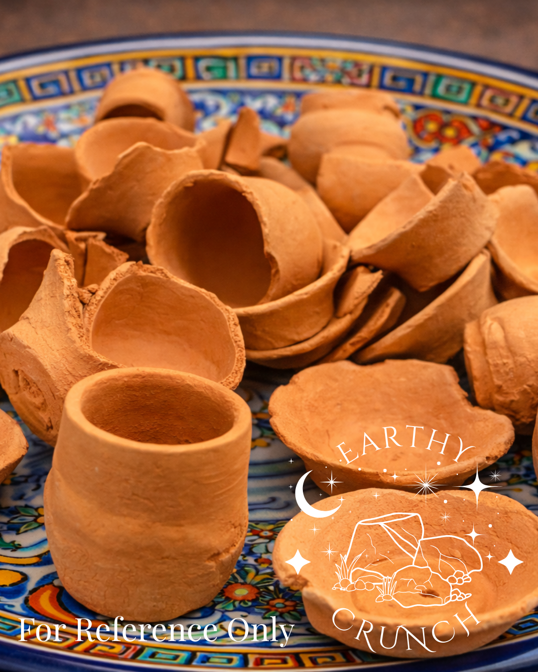 Soft Mexican Mini Clay Pots (Broken) - Crujientes/Pedaceria De Barro- Edible Mexican terracotta clay pots for Pica/Geophagia