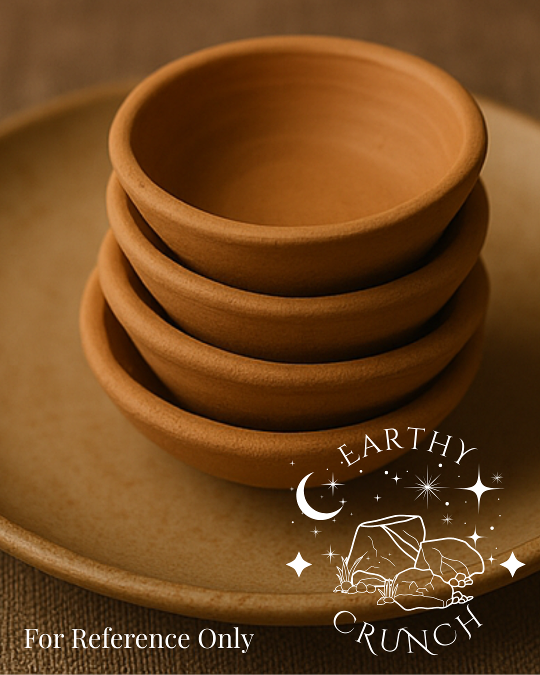 Whole Indian Non-Smoky Brown Terracotta Mini Clay Saucers (Coming Soon June 2026)