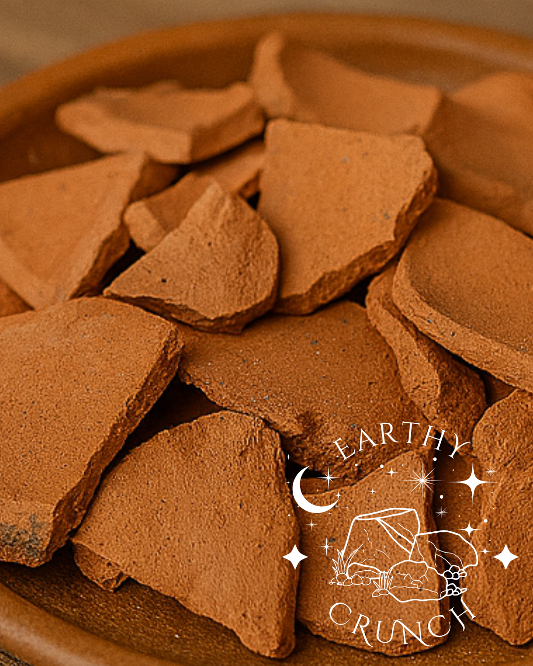 Terracotta Tumbles - Mixed Indian Terracotta Chips (400g) - Edible clay pots for Pica