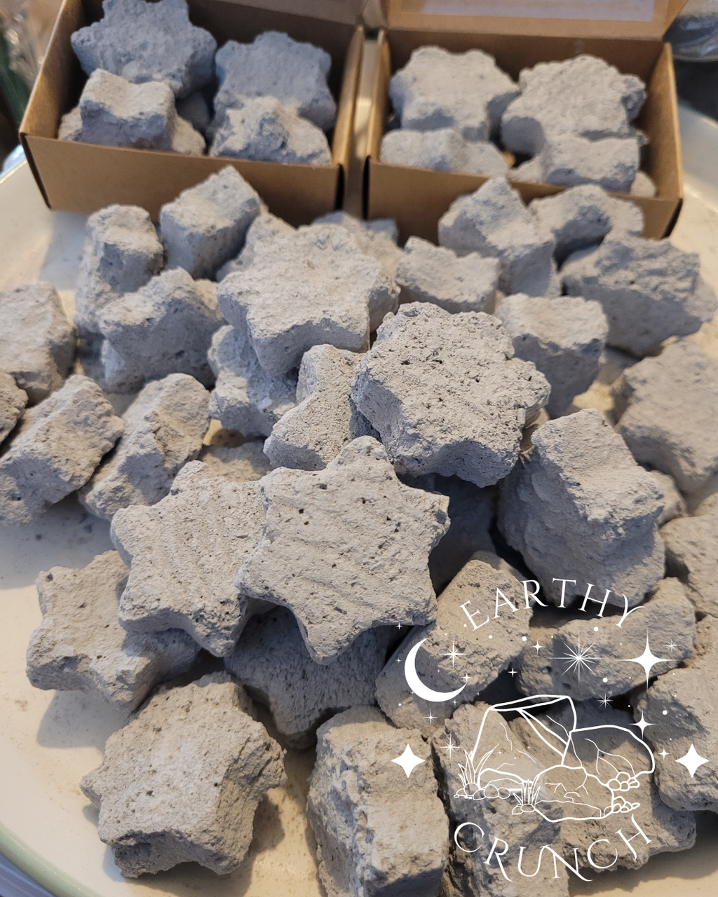 Almond Treats - Cementy, nutty Indian clay treats