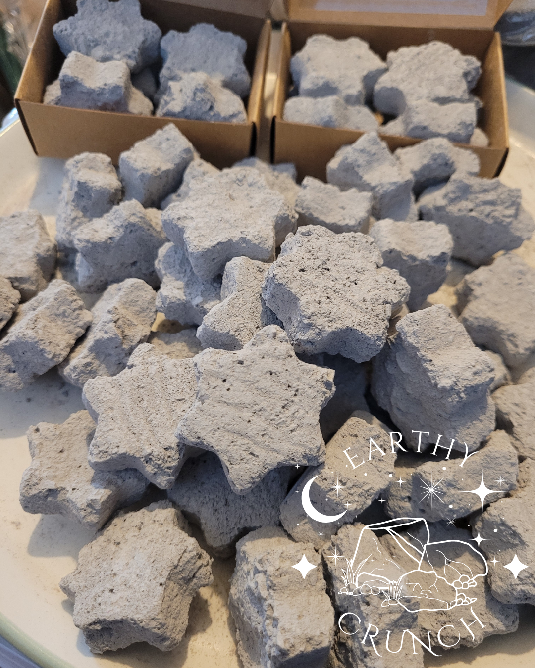 Almond Treats - Cementy, nutty Indian clay treats