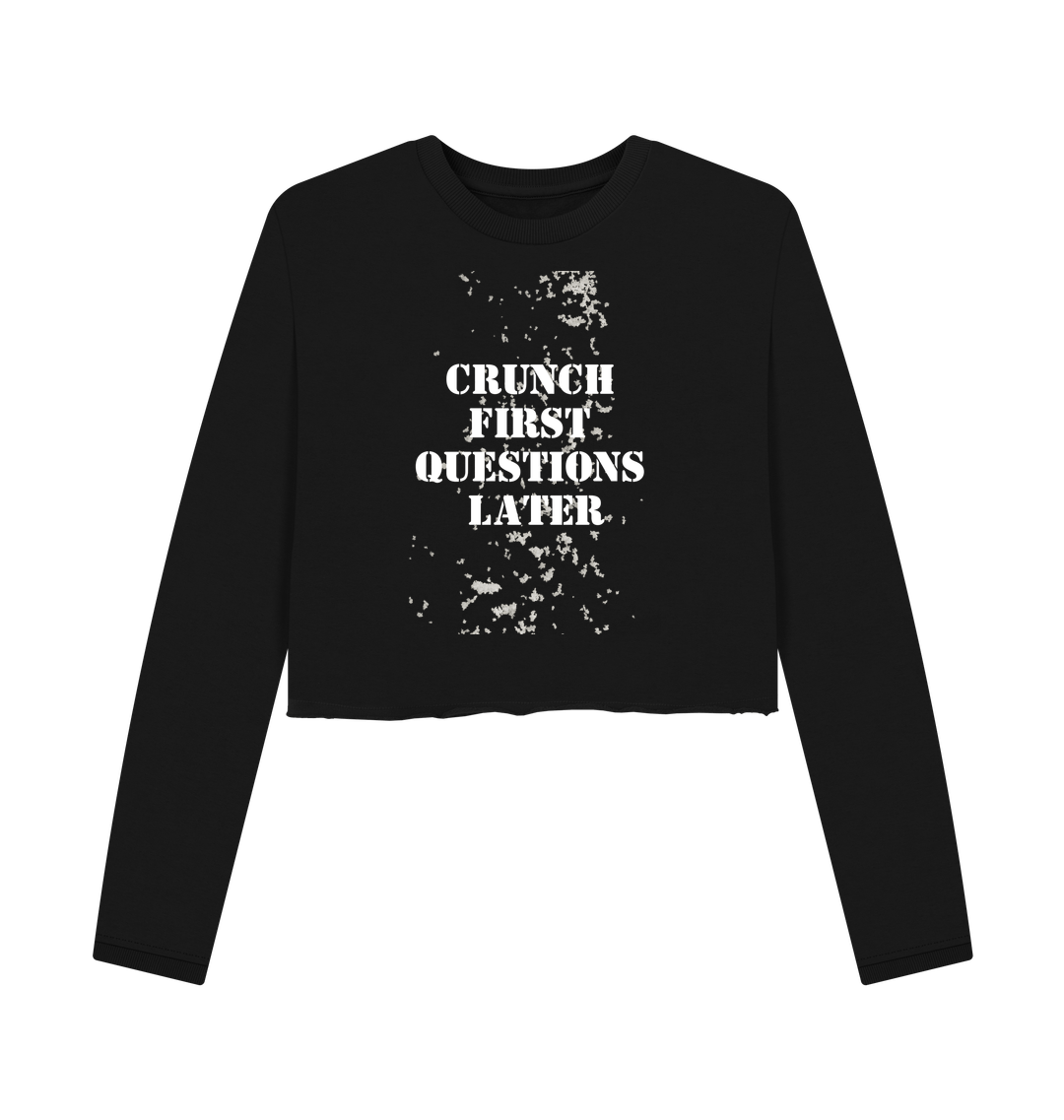 Black Printed Boxy Jumpers