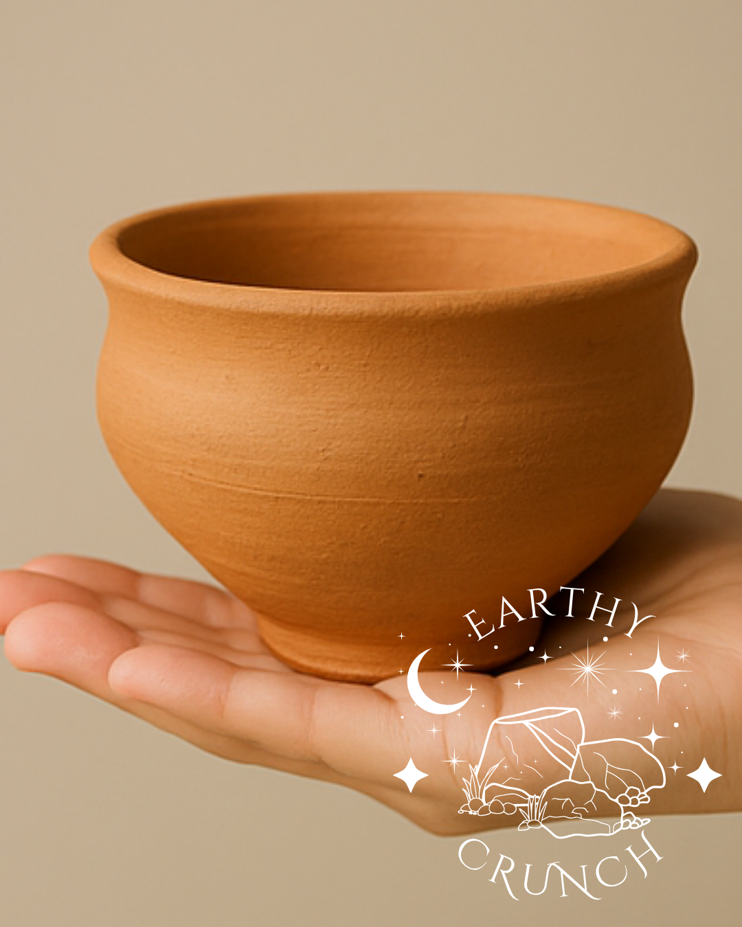 Indian Large Whole Clay Pot x1 (200g)