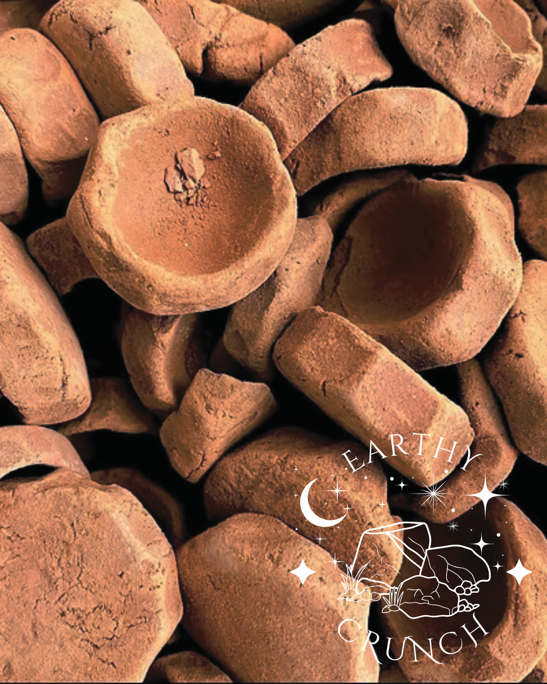 Indian Mini Hand-rolled Clay Pots (75g)- Edible terracotta for Pica
