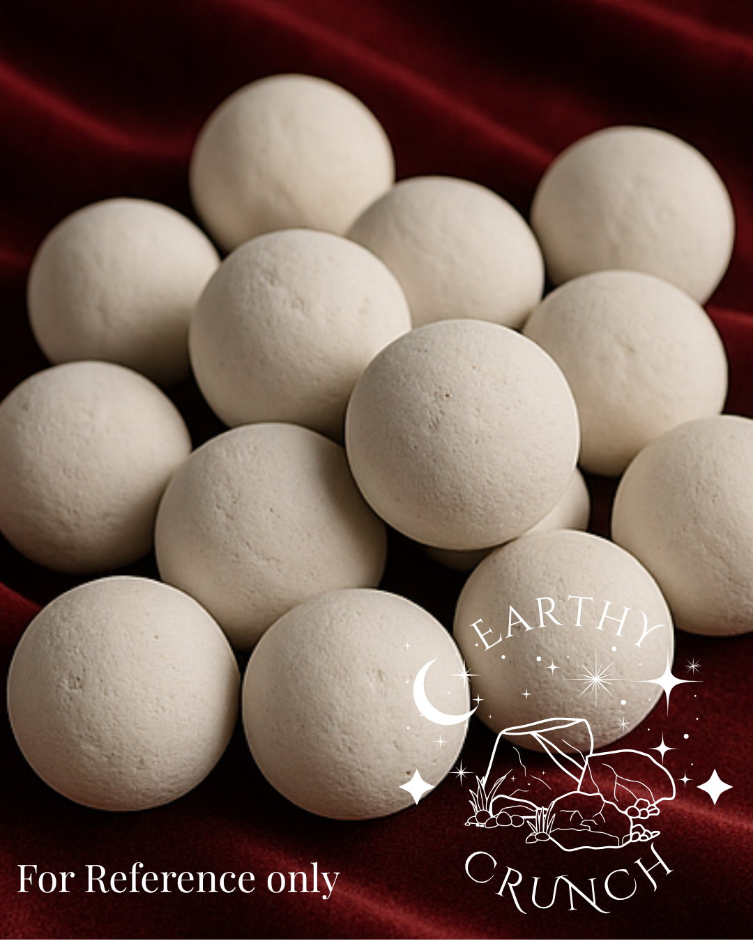 White Slate Balls with crumbs (x4) - Indian Shale Stone treats