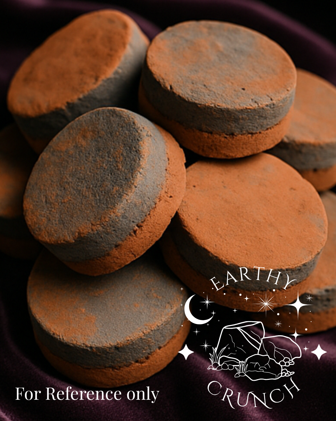 Ember Pucks - Dryfruit and Red Nak (x2) - Smoky Iron-rich Indian clay treats