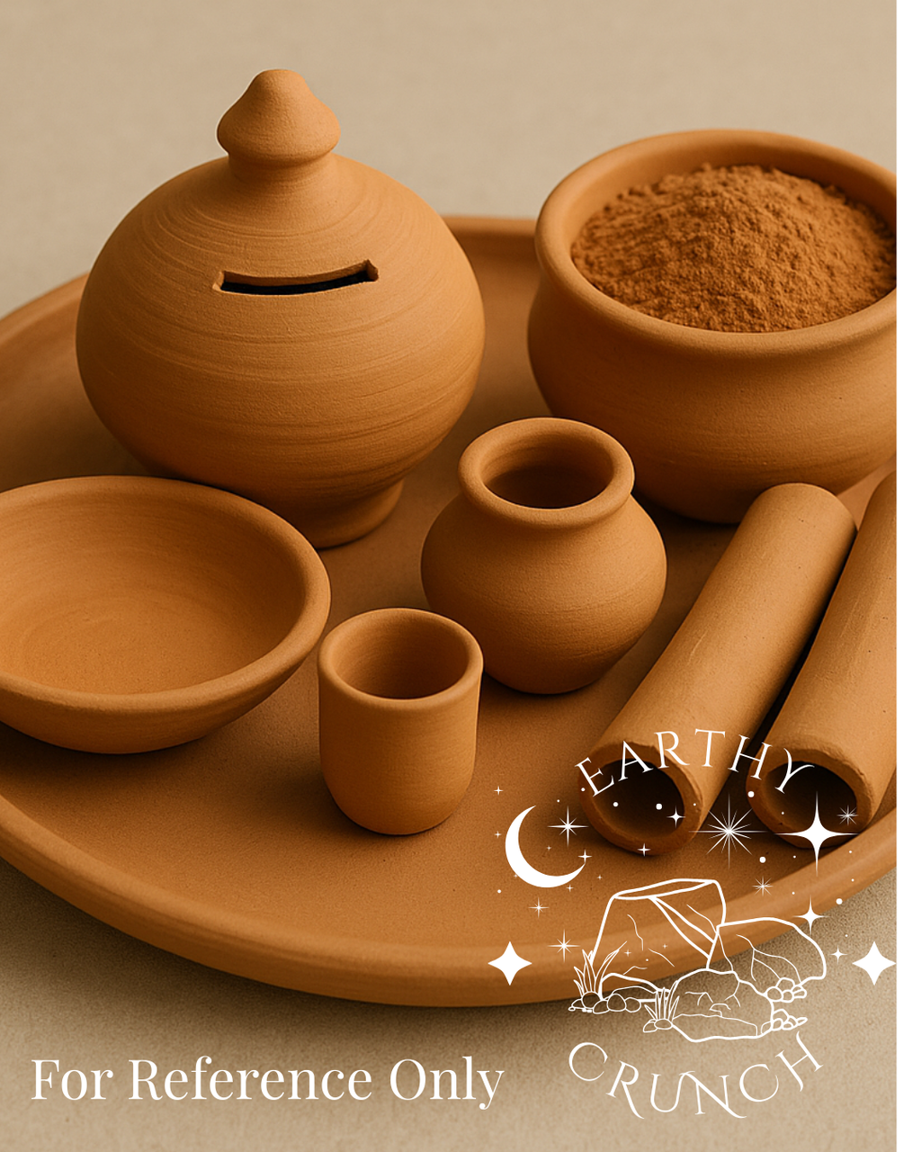 Terracotta Tumbles - Mixed Brken Edible Indian Terracotta Clay Pot Chips