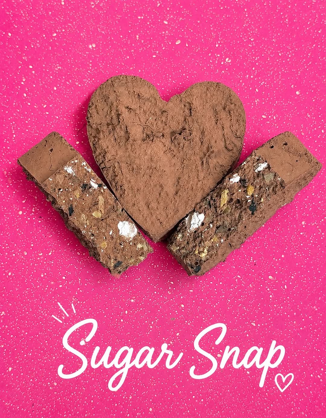 Sugar Snap with Kaolin – Heart-Shaped Clay Treat (Edible Clay Treats)