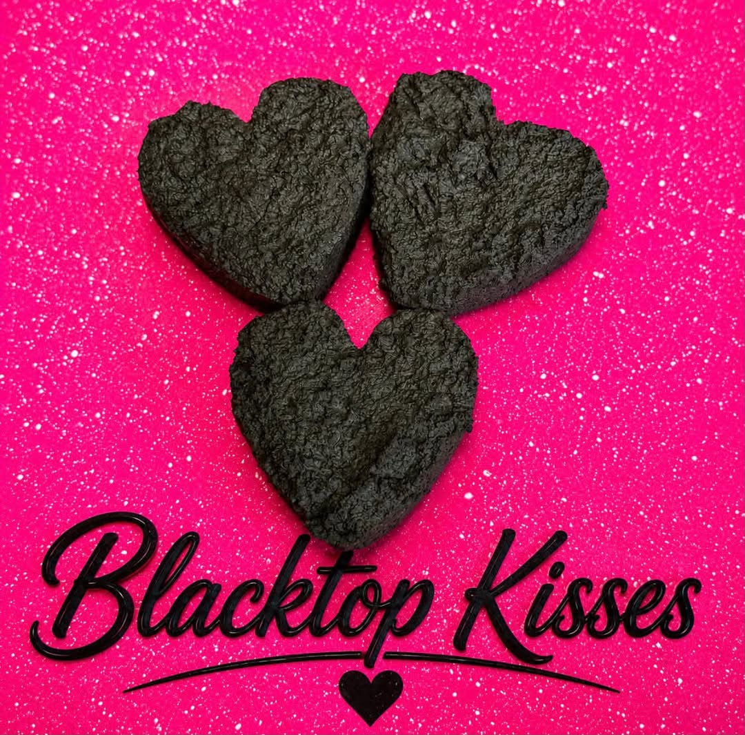 Blacktop Kisses – Heart-Shaped Petrol-toned Clay Treat (Edible Clay Treats)