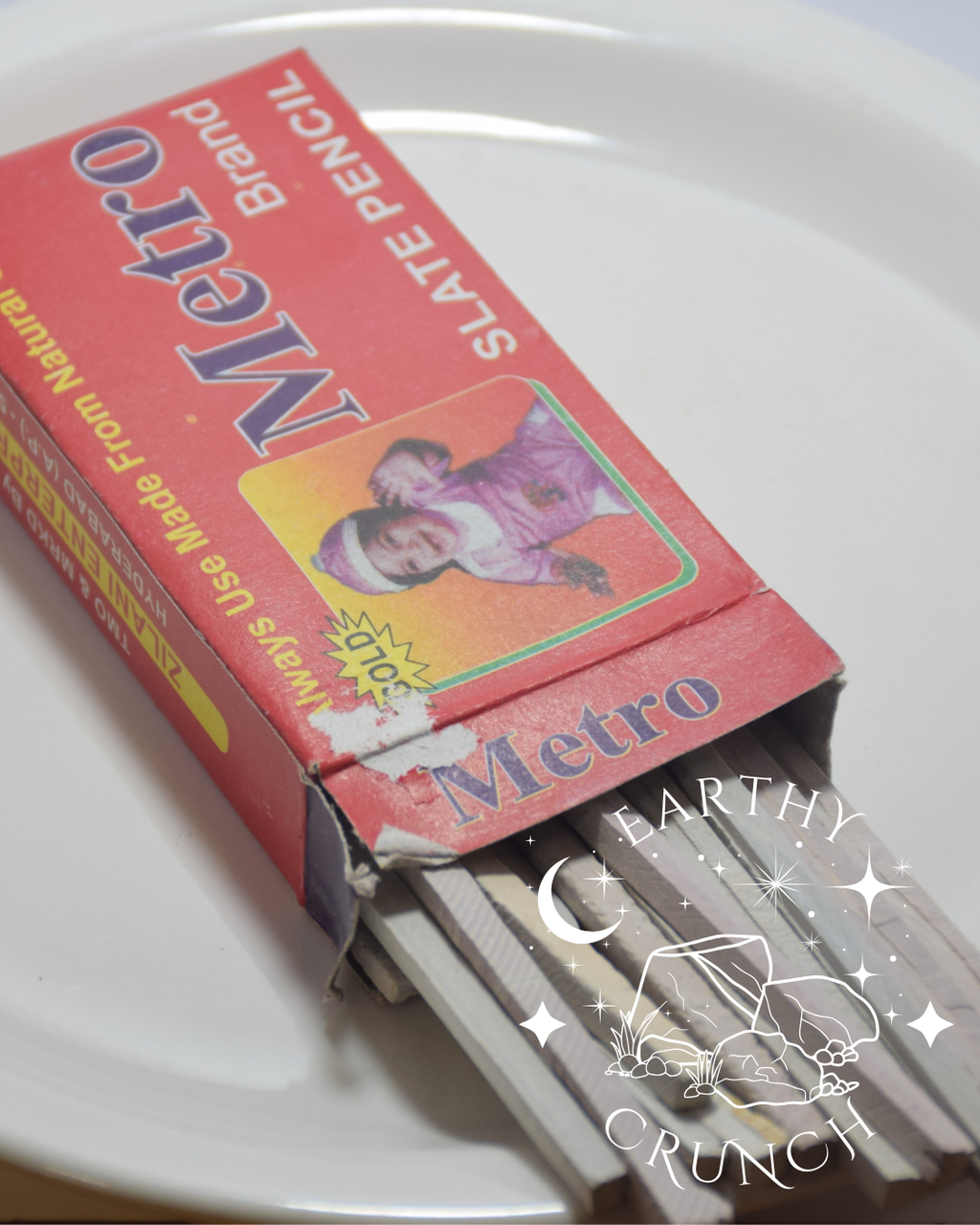 White/Mixed Slate Pencils (Top Indian Brands! inc. Chandtara, Metro Gold, Swastik, Sundeep Premium) - Edible Shale stone for Pica/ Geophagia