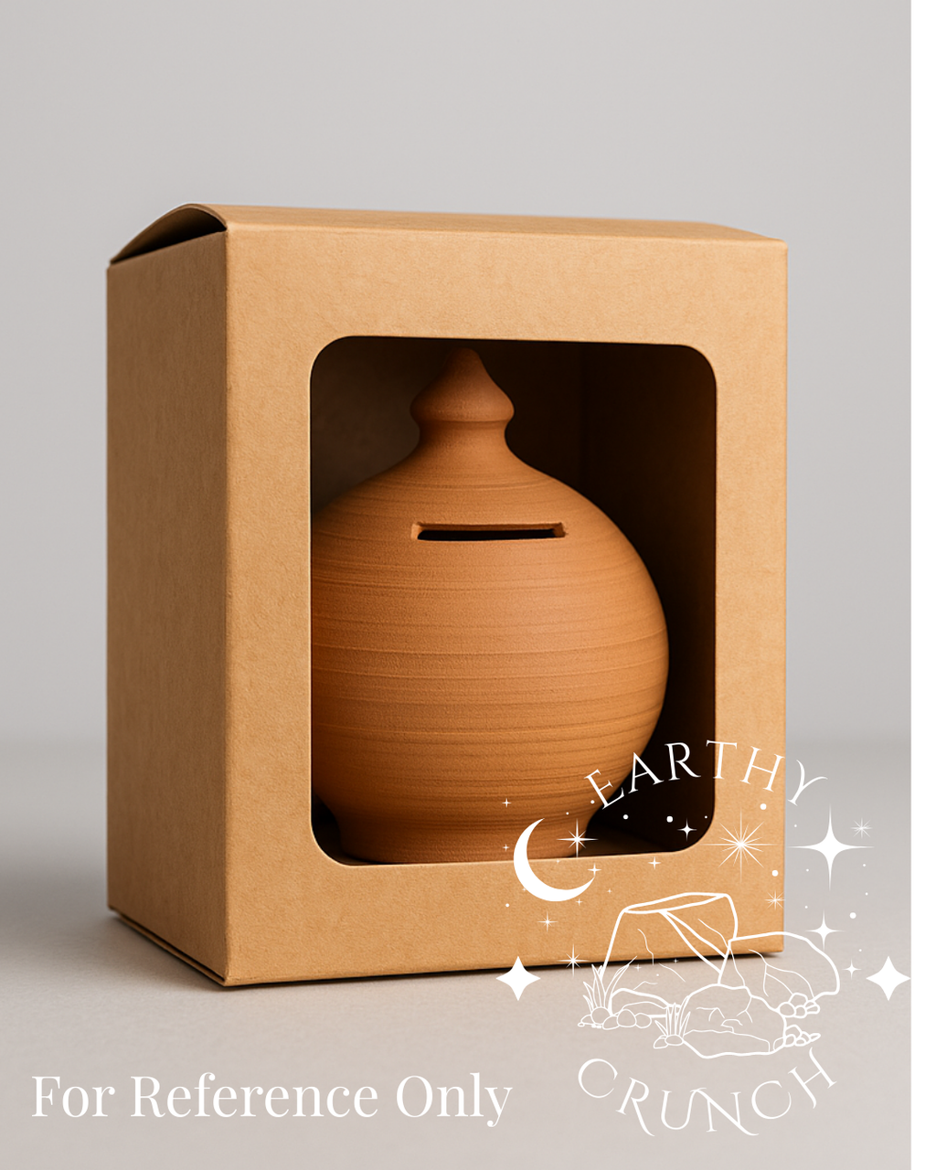 Mini Whole Gullak Terracotta Clay Pots - Edible Clay pots for Pica/Geophagia