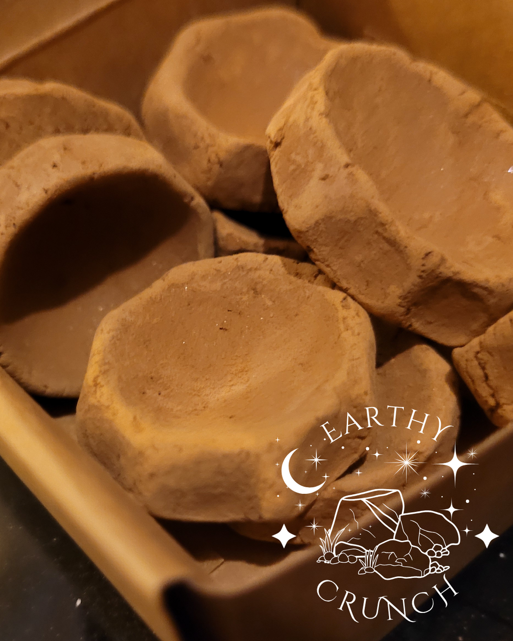 Indian Mini Hand-rolled Clay Pots (75g)- Edible terracotta for Pica