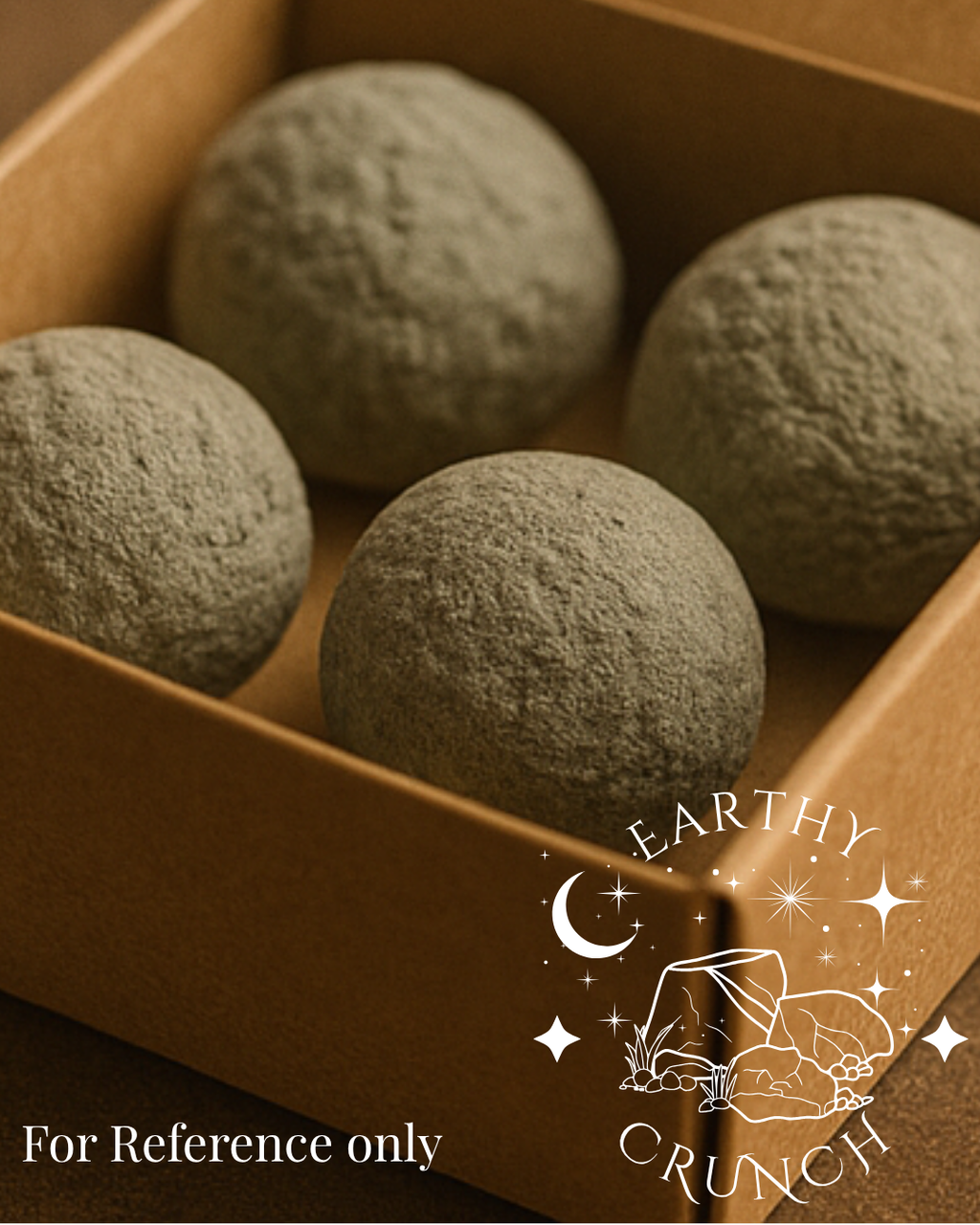 Crystal Moons/ Green Clay Balls - Cementy Indian Clay treats