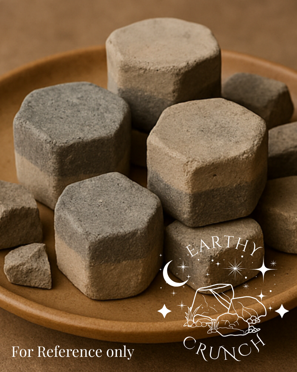 Mix Hex Clay Treat – Grey/Black - Clay treats for Pica/Geophagia