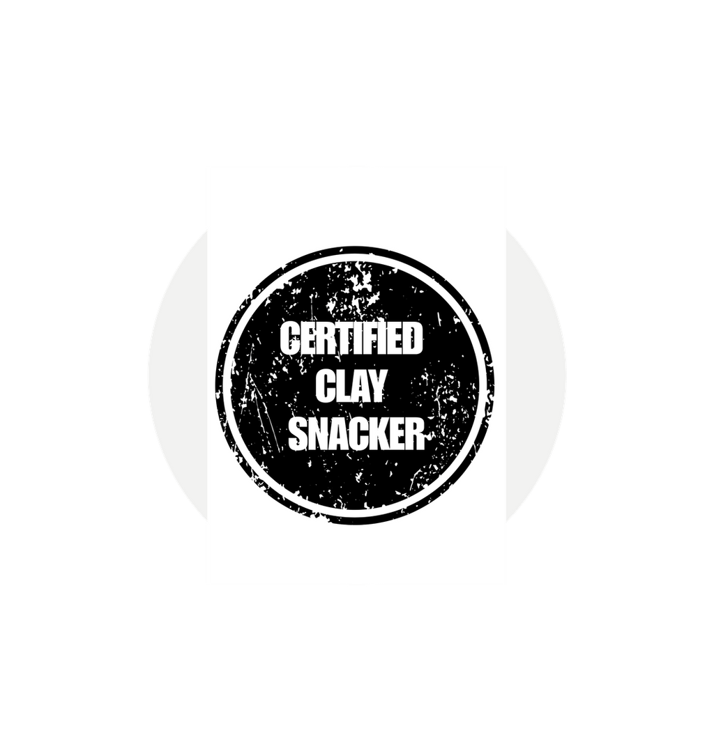 White Printed Circle Sticker