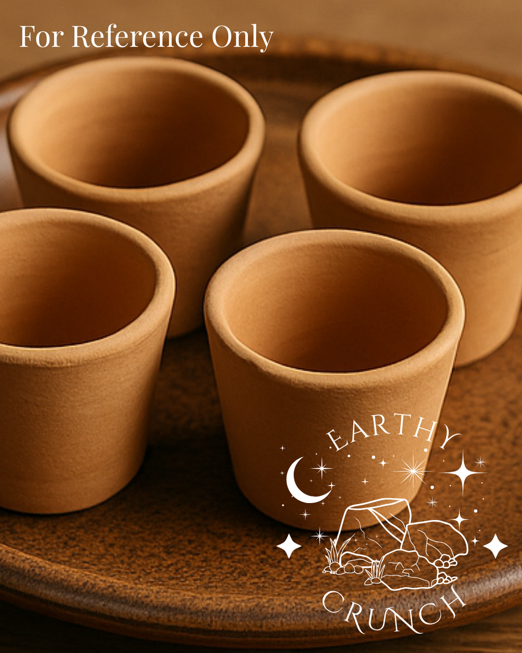 Indian Terracotta Tiny Glasses or Shot Pots - Edible Clay pots for Pica/Geophagia