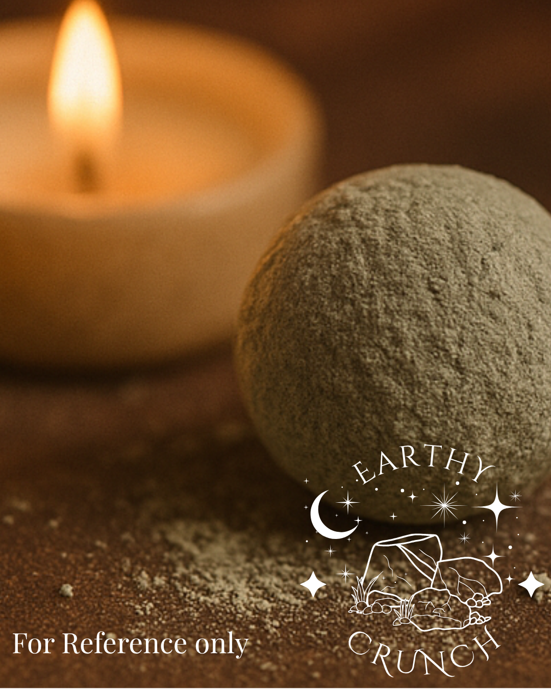Crystal Moons/ Green Clay Balls - Cementy Indian Clay treats