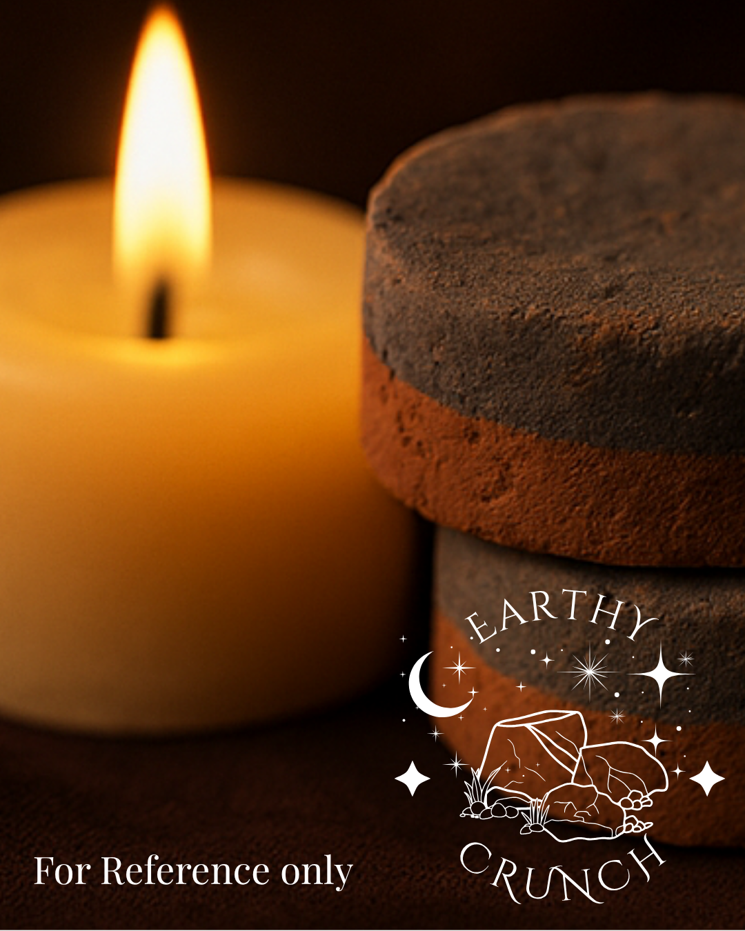Ember Pucks - Dryfruit and Red Nak (x2) - Smoky Iron-rich Indian clay treats