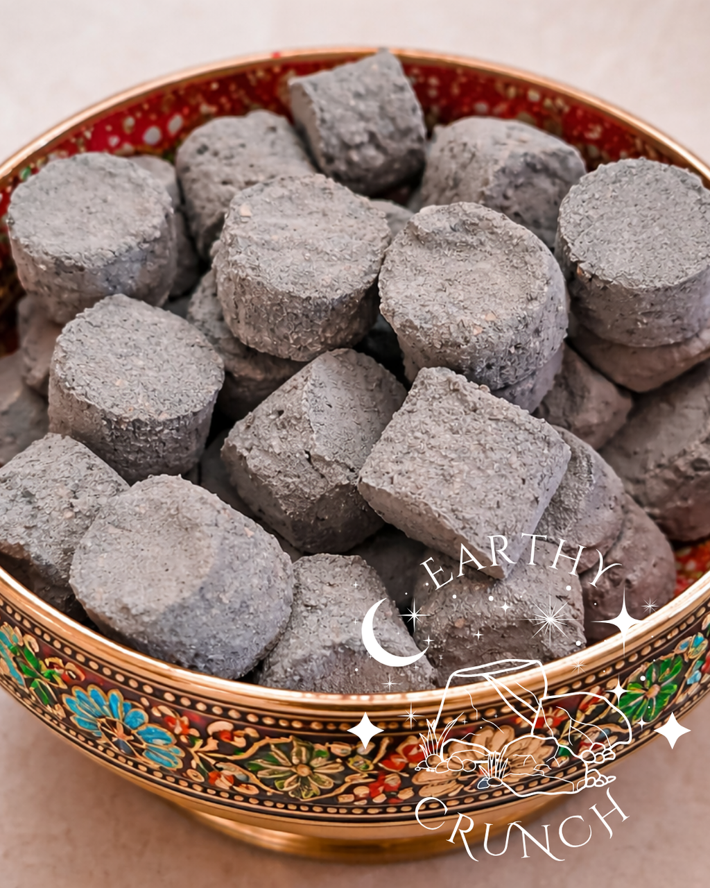 Almond Treats - Cementy, nutty Indian clay treats