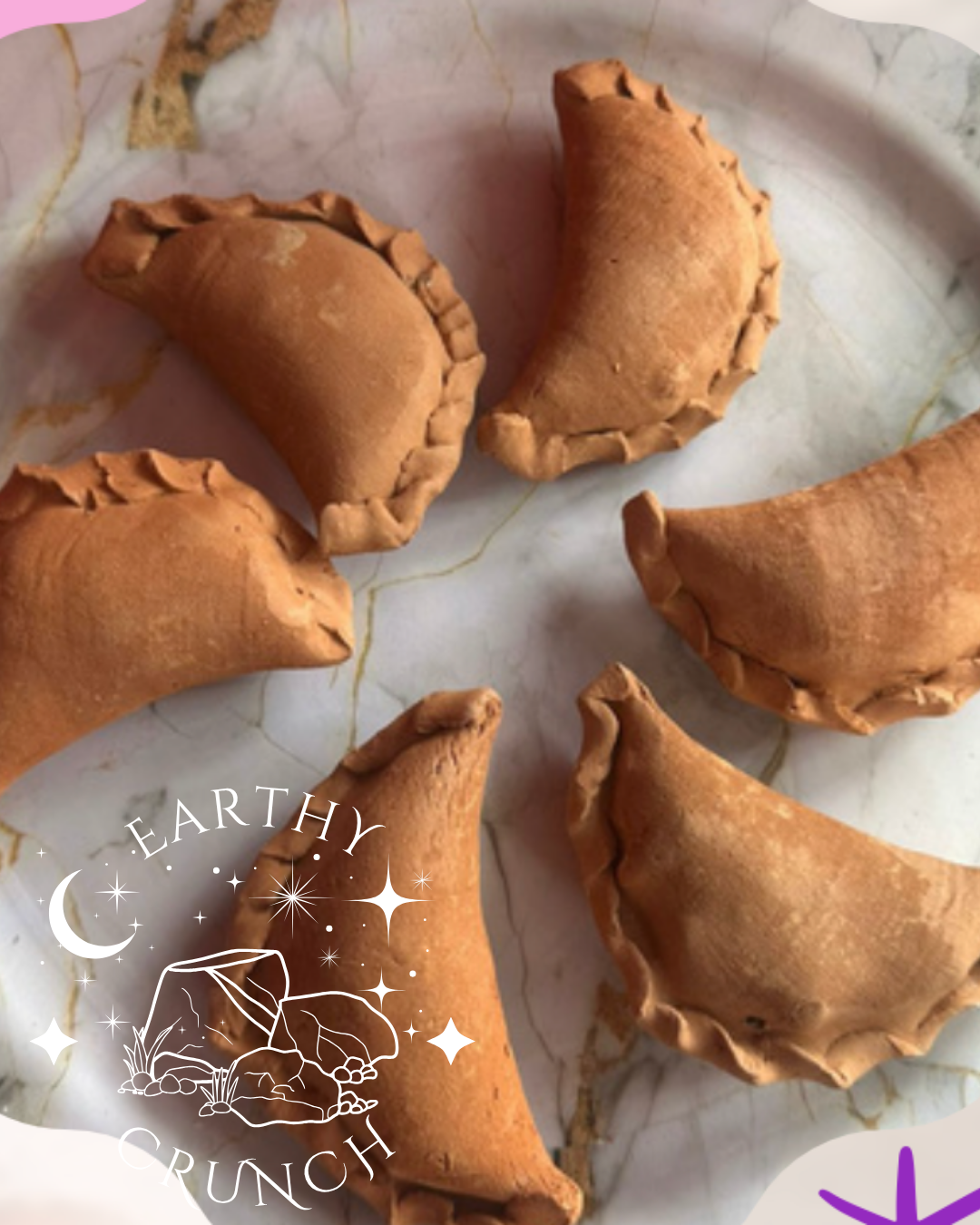 Clay filled Empanadas - Colombian Terracotta Clay stuffed treats