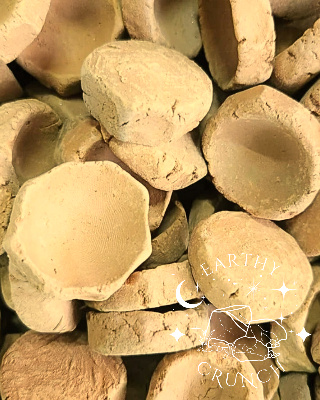 Indian Edible Terracotta - Rustic Mini Hand-rolled Clay Pots