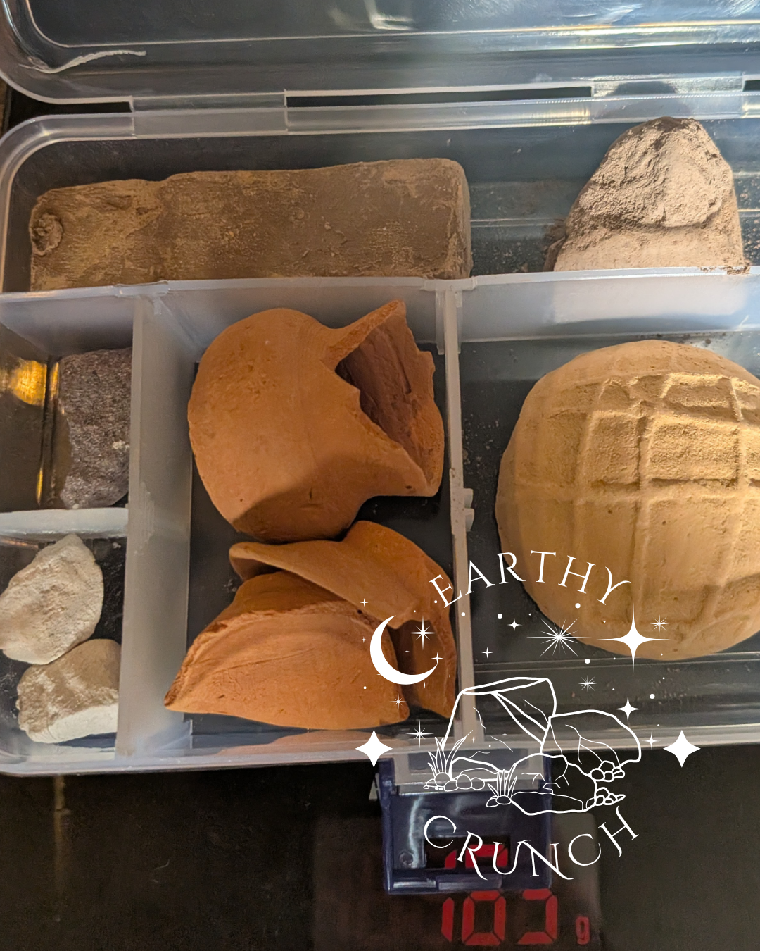 All Latin American Clay Experience Sampler – Stash Box included - Edible terracottas, dirts, barros terrones, and kaolins from across Latin America
