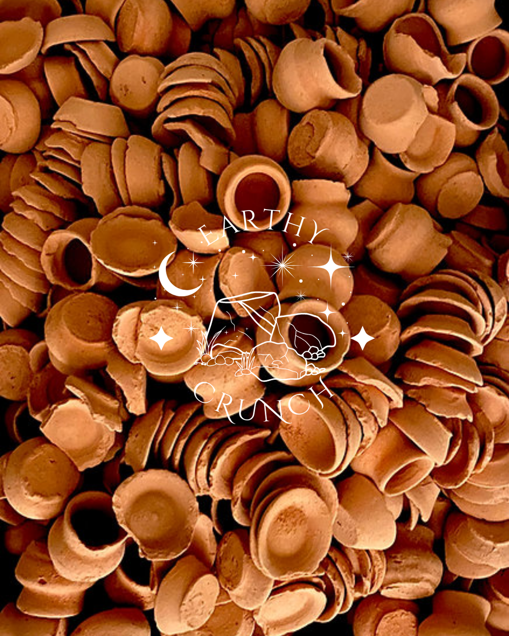 Soft Mexican Mini Clay Pots (Broken) - Crujientes/Pedaceria De Barro- Edible Mexican terracotta clay pots for Pica/Geophagia