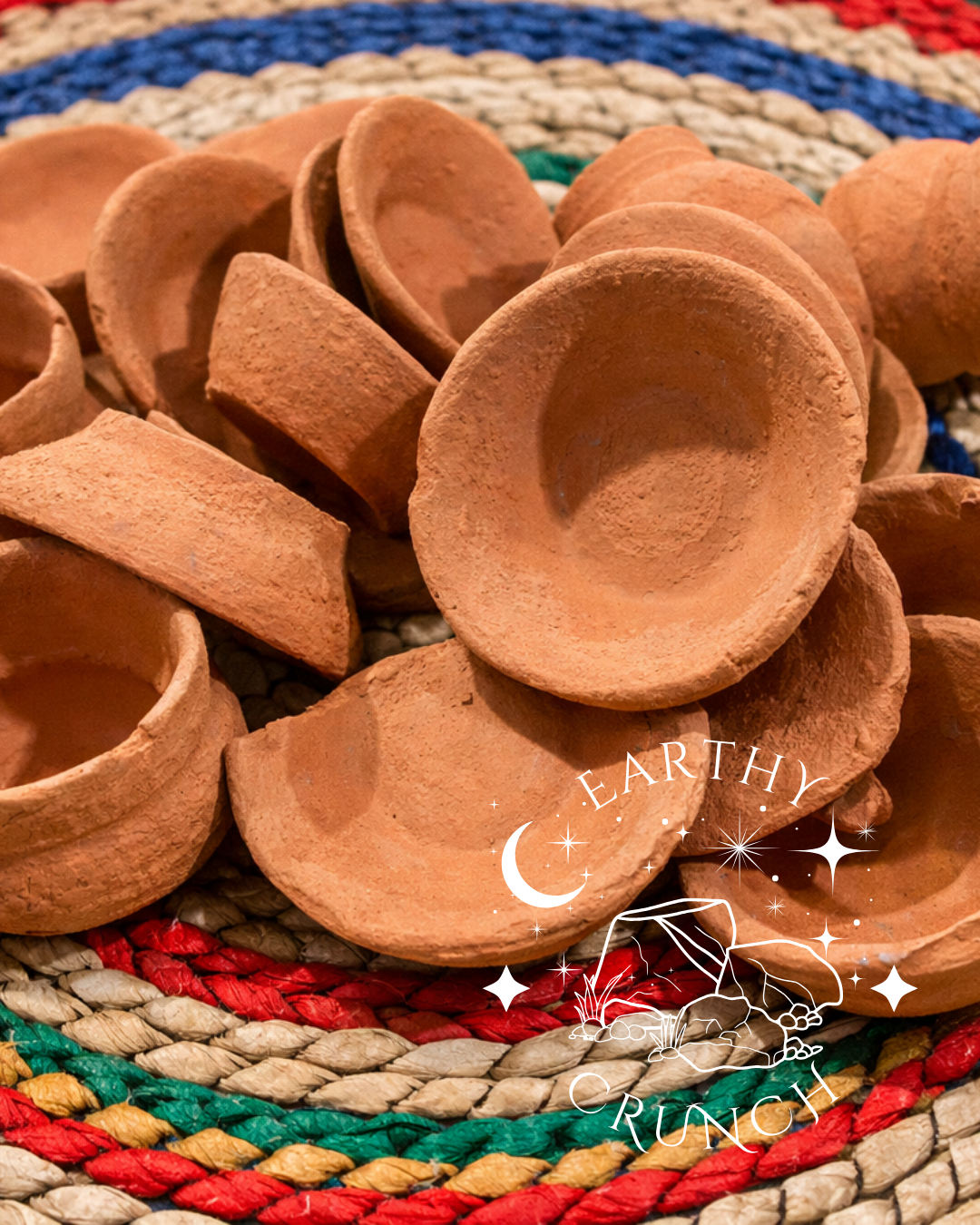 Soft Mexican Mini Clay Pots Crumbs (Mini Crujientes De Barro) - Crunchy Mexican Terracotta Crumbs